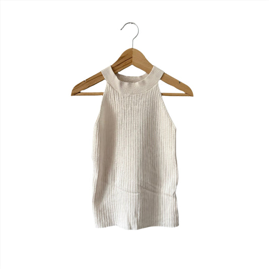 Zara / White summer knit tank / 8Y