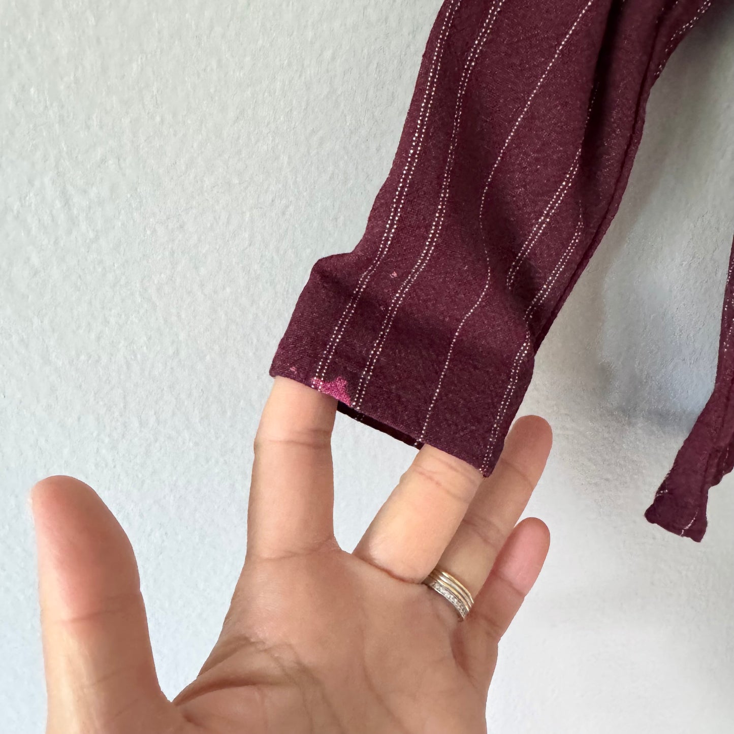 Little Cottonwood / Burgundy top / 12-18M