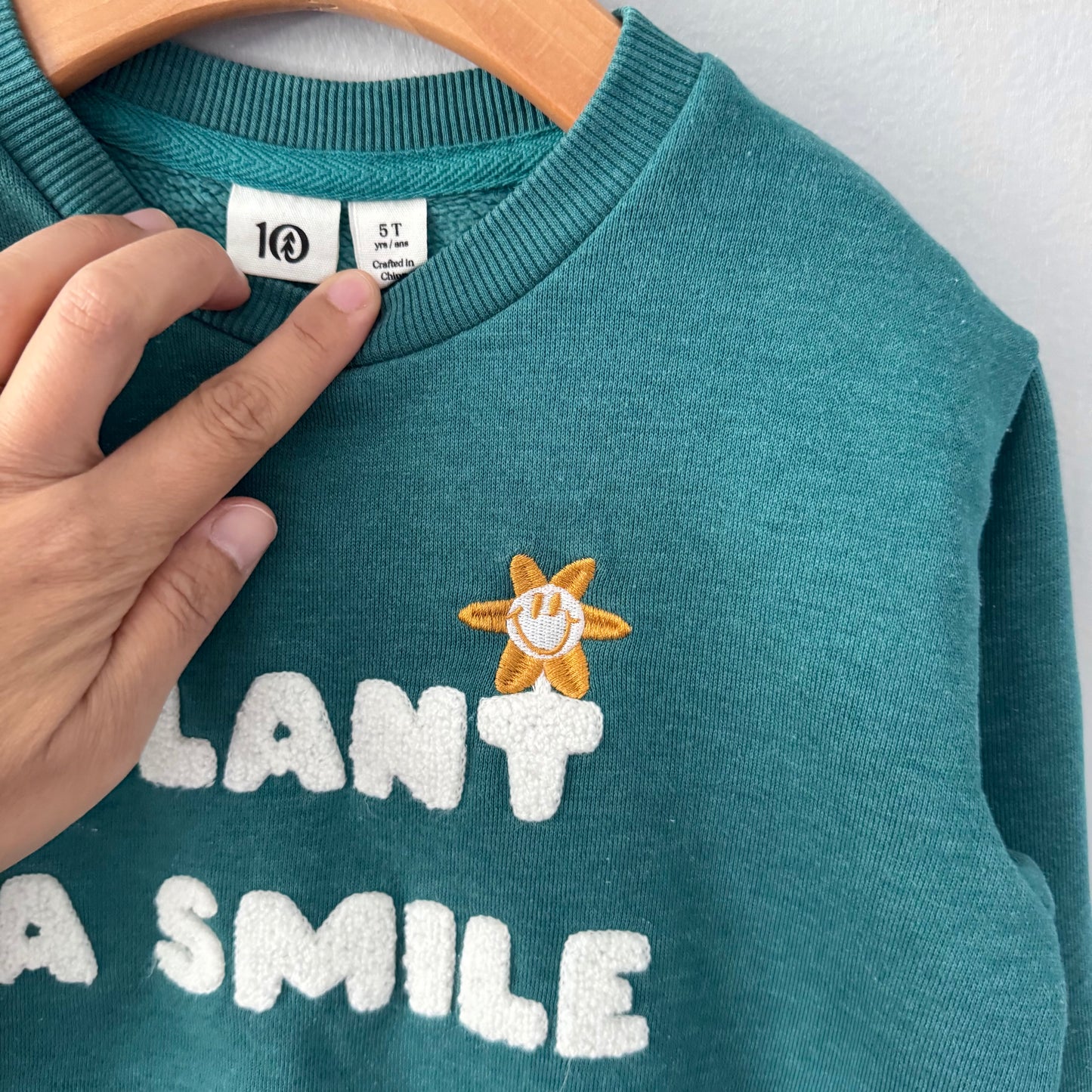 10 Trees / Green sweatshirt & pants set / 5T