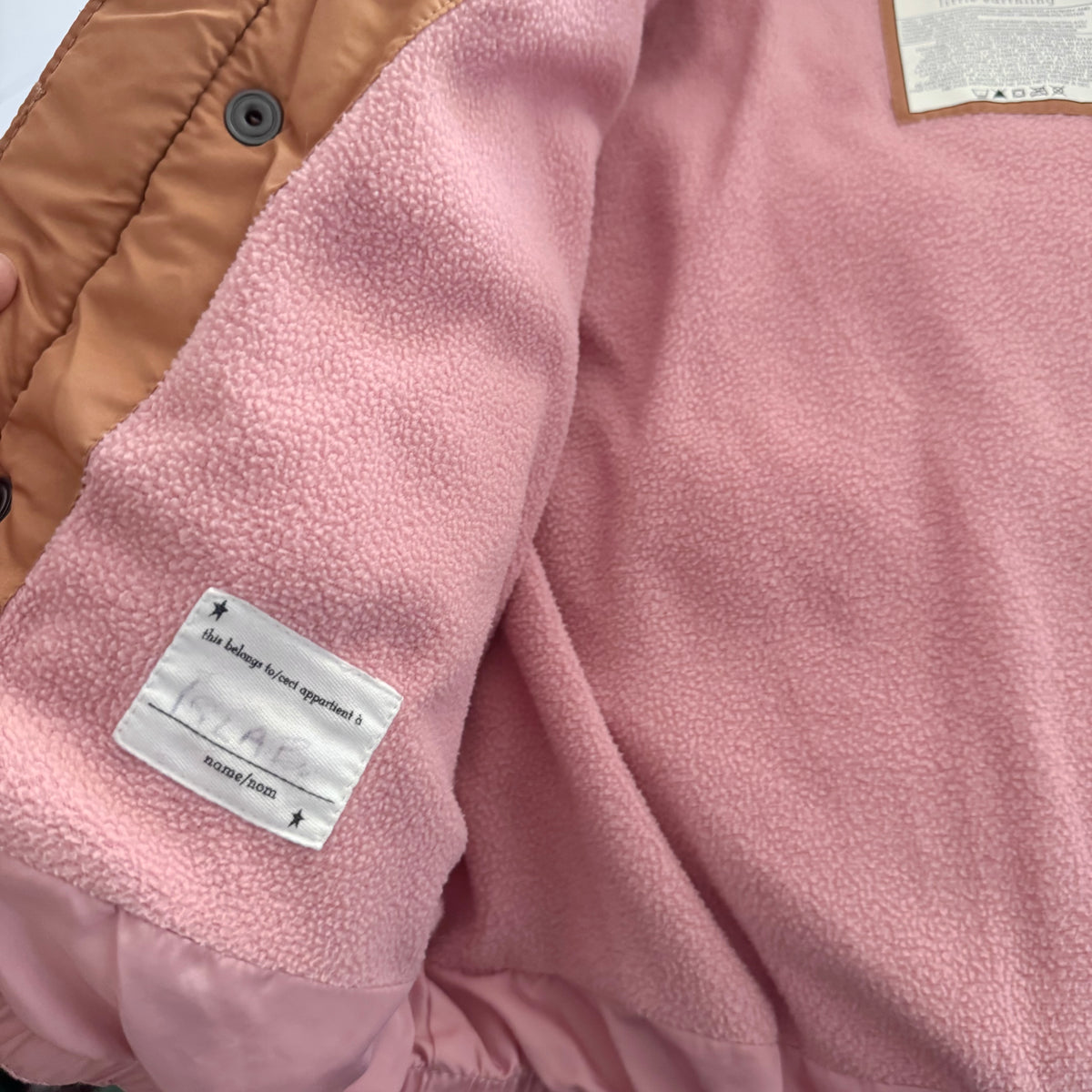Rise Little Earthling / Pink puffer jacket / 18-24M