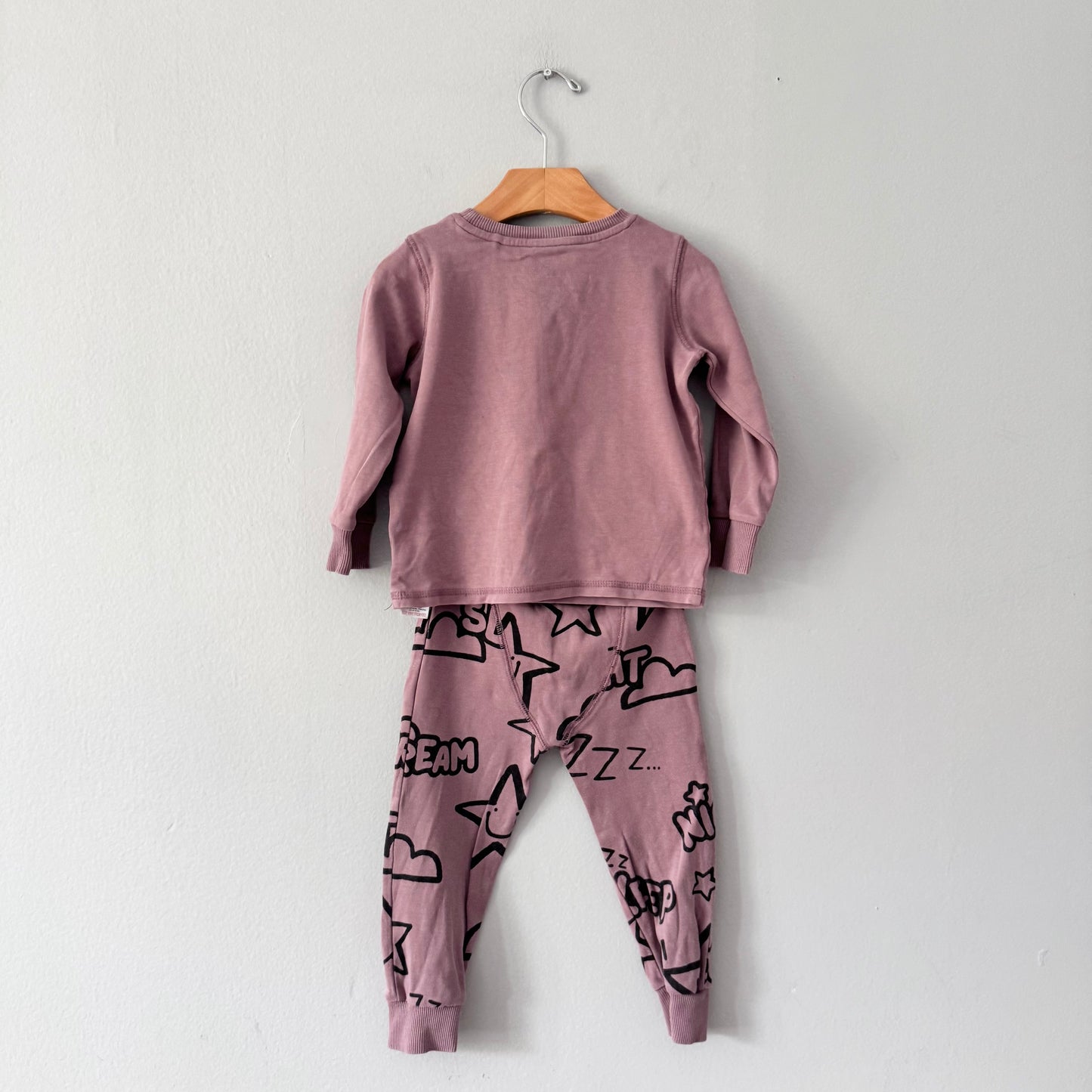 Next / Smokey pink pajama set / 18-24M