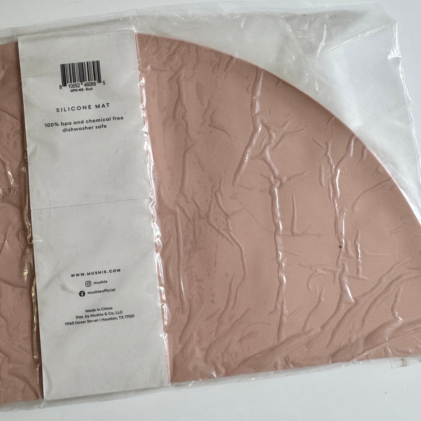 Mushie / Pink silicone mat - New in package