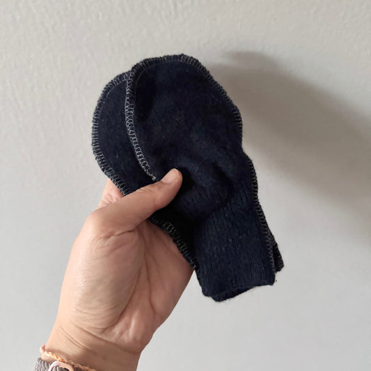 No brand / Navy infant knit mittens / 0-12M