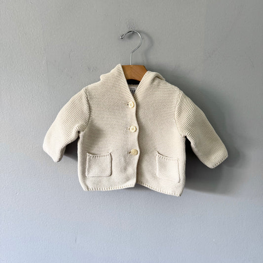 Gap / Off white brannan knit jacket / 3-6M