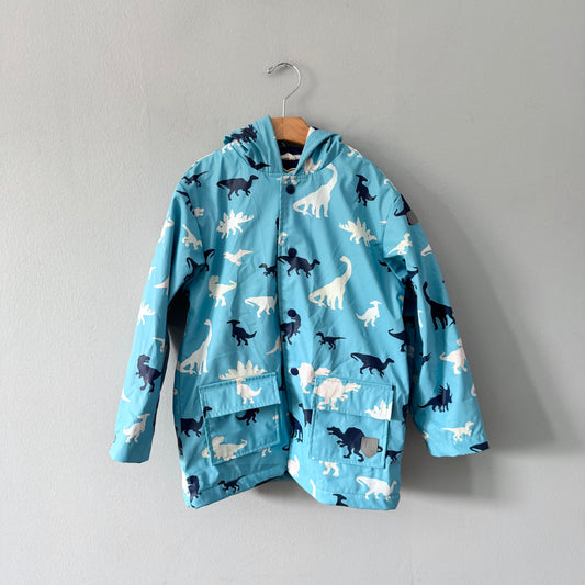 Hatley / Light blue x dinosaur rain jacket / 7Y