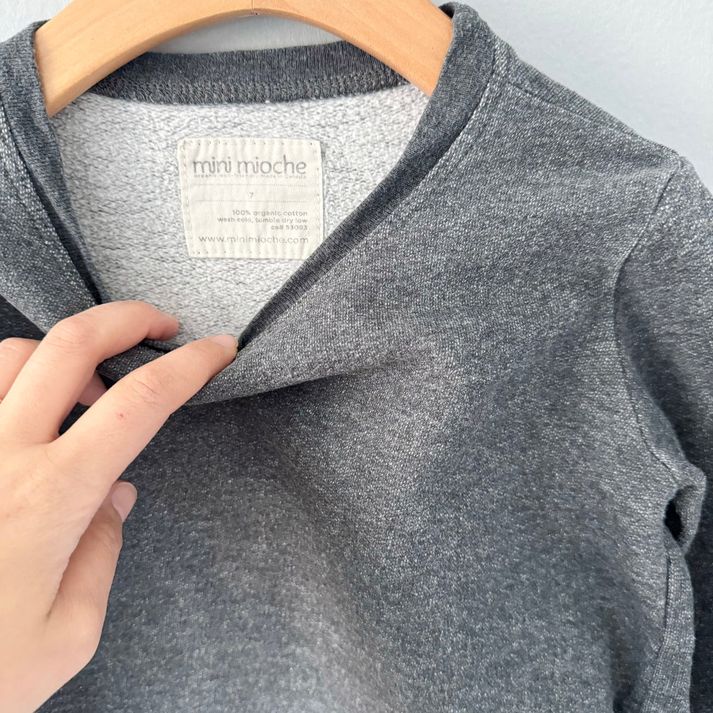 Mini Mioche / Dark grey sweatshirt / 7Y