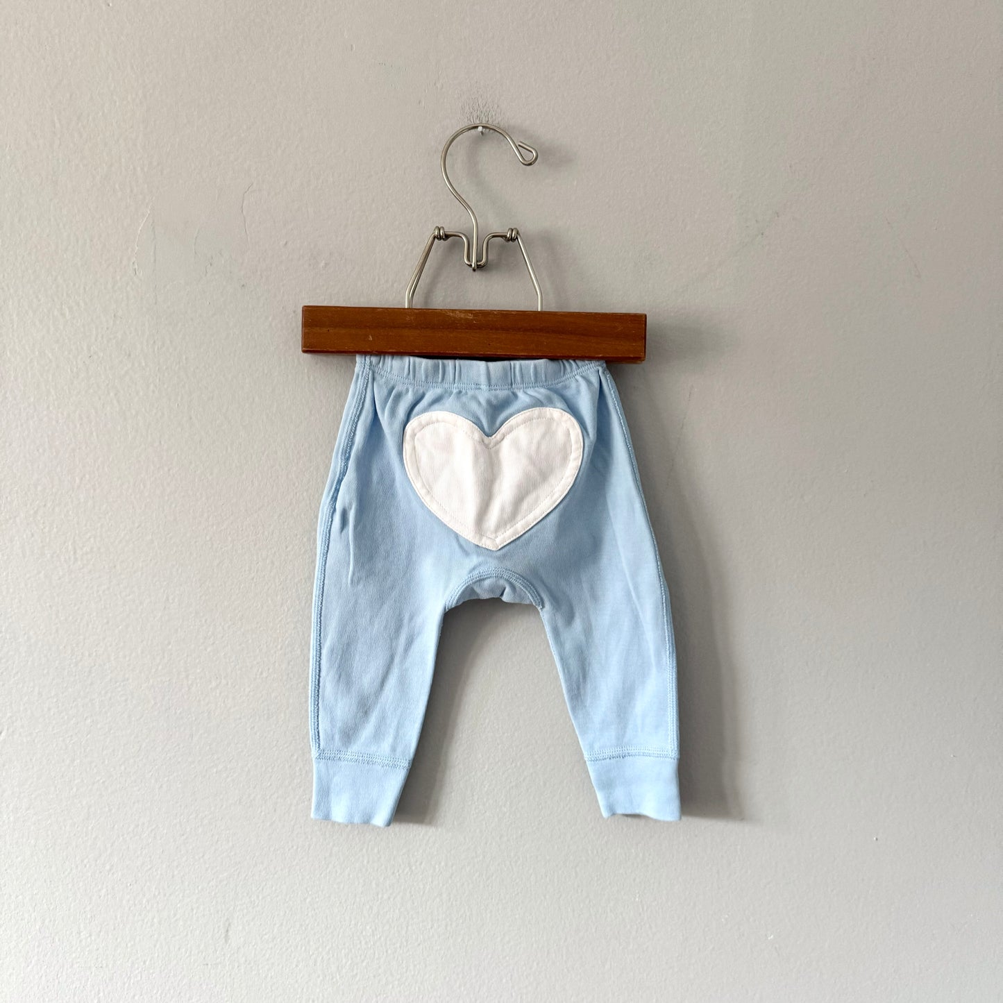 Sapling / Light blue organic cotton pants / 3-6M