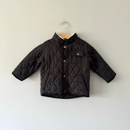 Zara / Black padded jacket / 18-24M