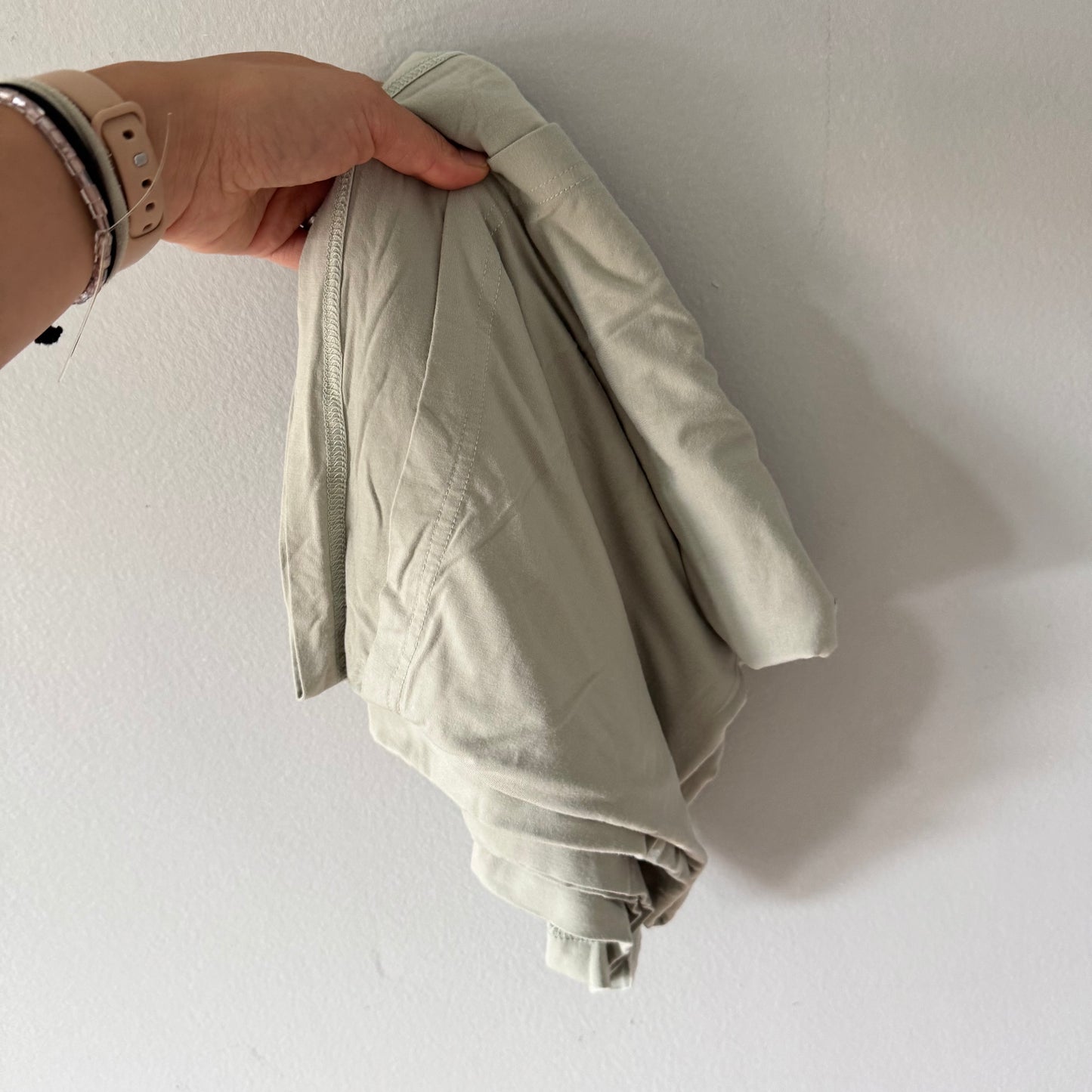 Mebie baby / Smokey green bamboo swaddle