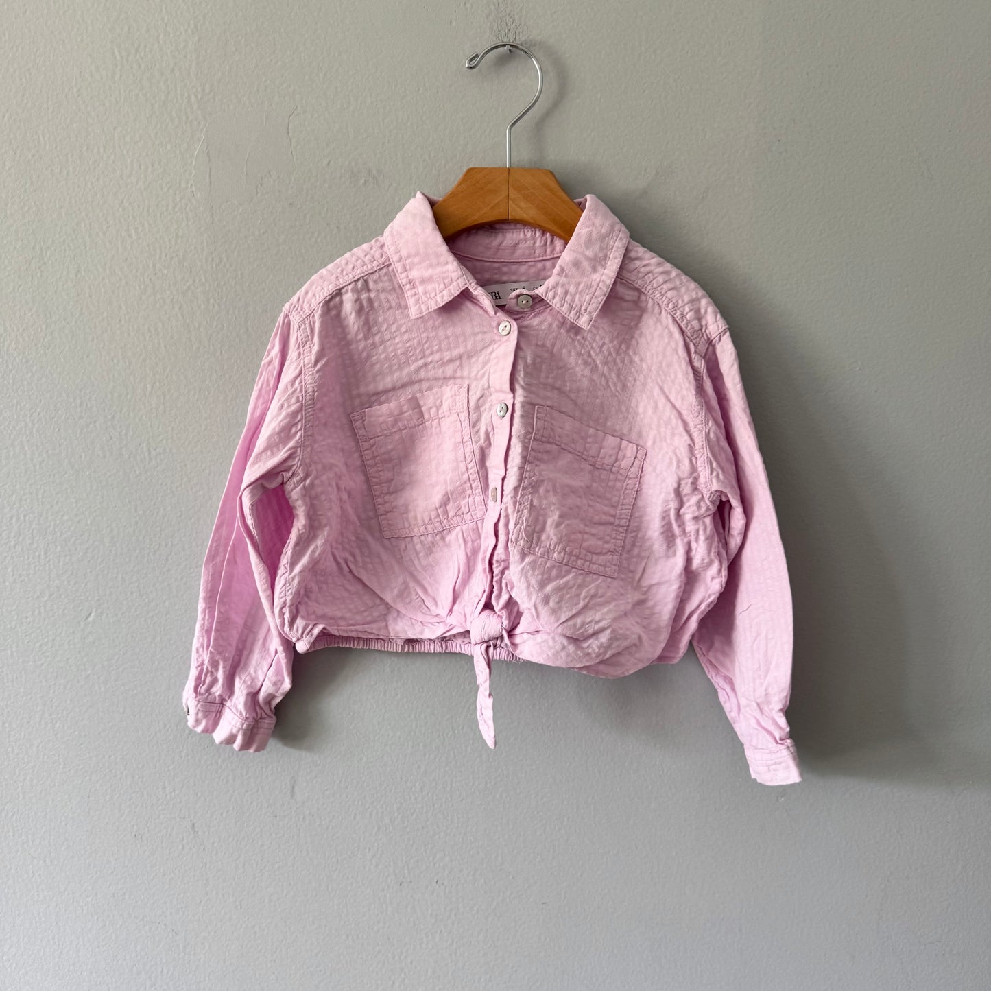 Zara / Pink long sleeve shirt / 5Y