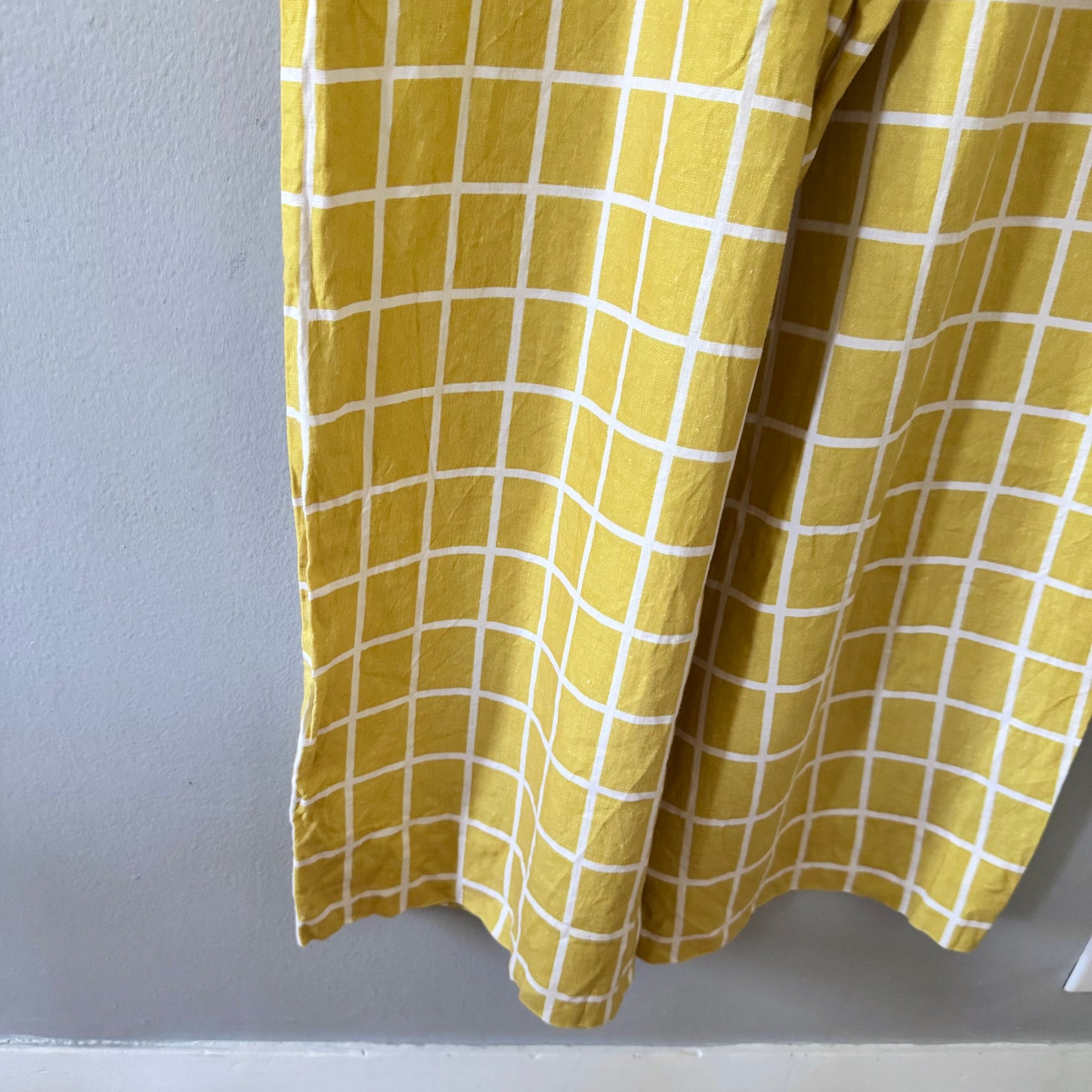 Elk / 100% linen yellow jump suit / Women US6, UK10