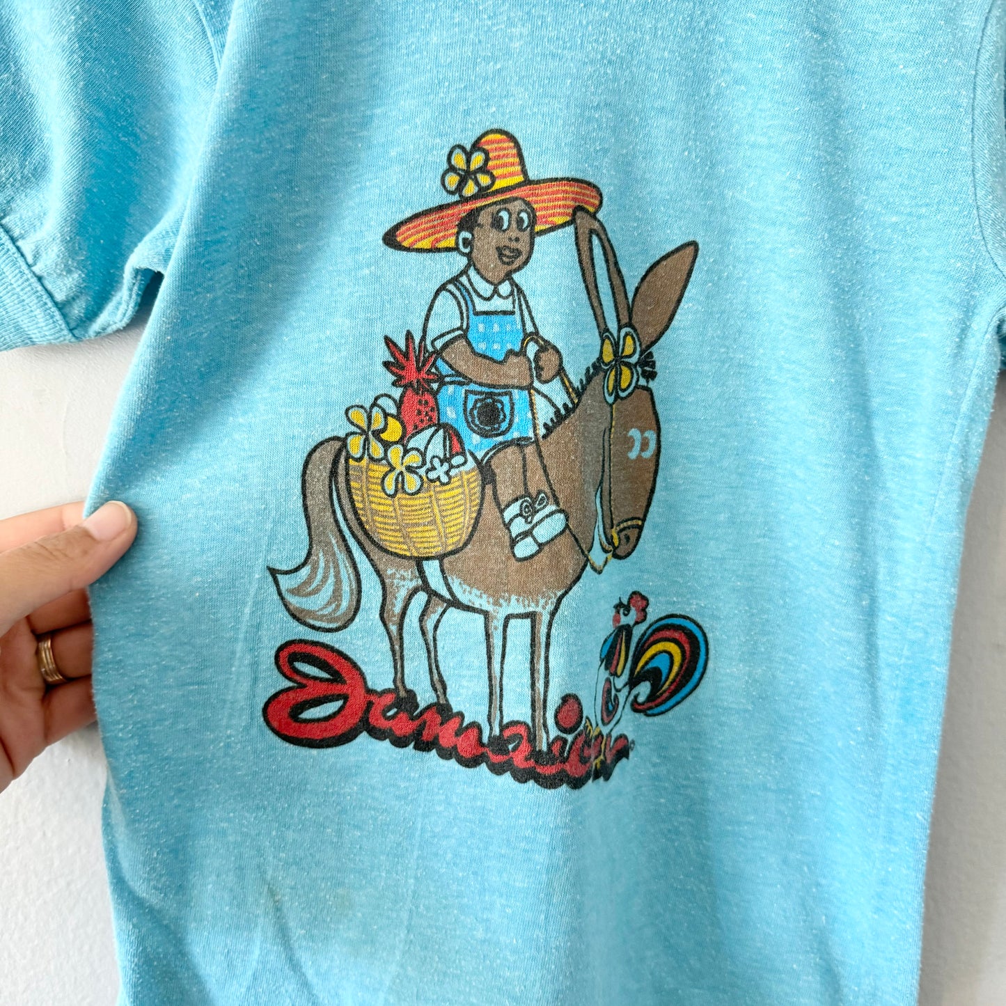 Vintage / Blue T-shirt - Jamaica / 6-8Y