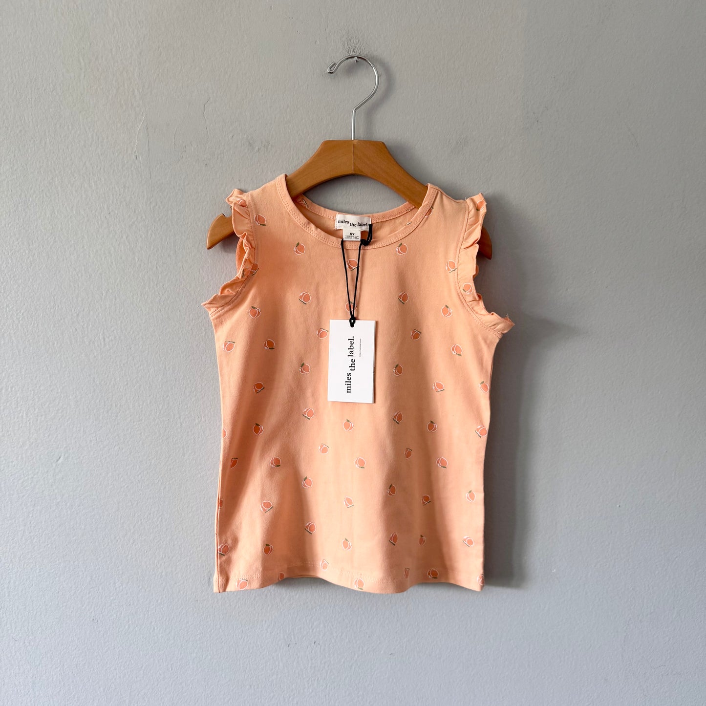 Miles the label / Orange apricot tank / 5Y - New with tag