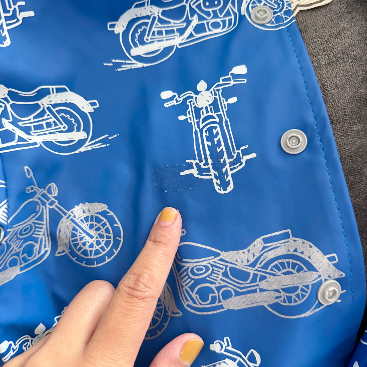 Hatley / Blue x motorbike rain jacket / 3T