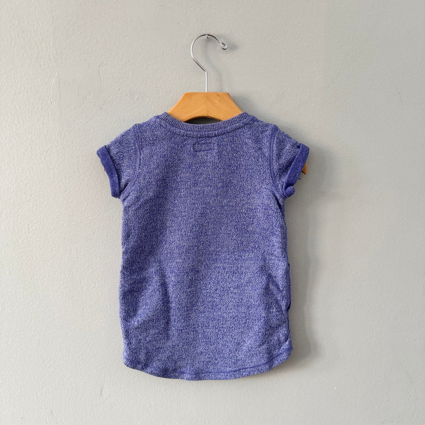 Roots / Purple salt and pepper crew dress / 12-18M
