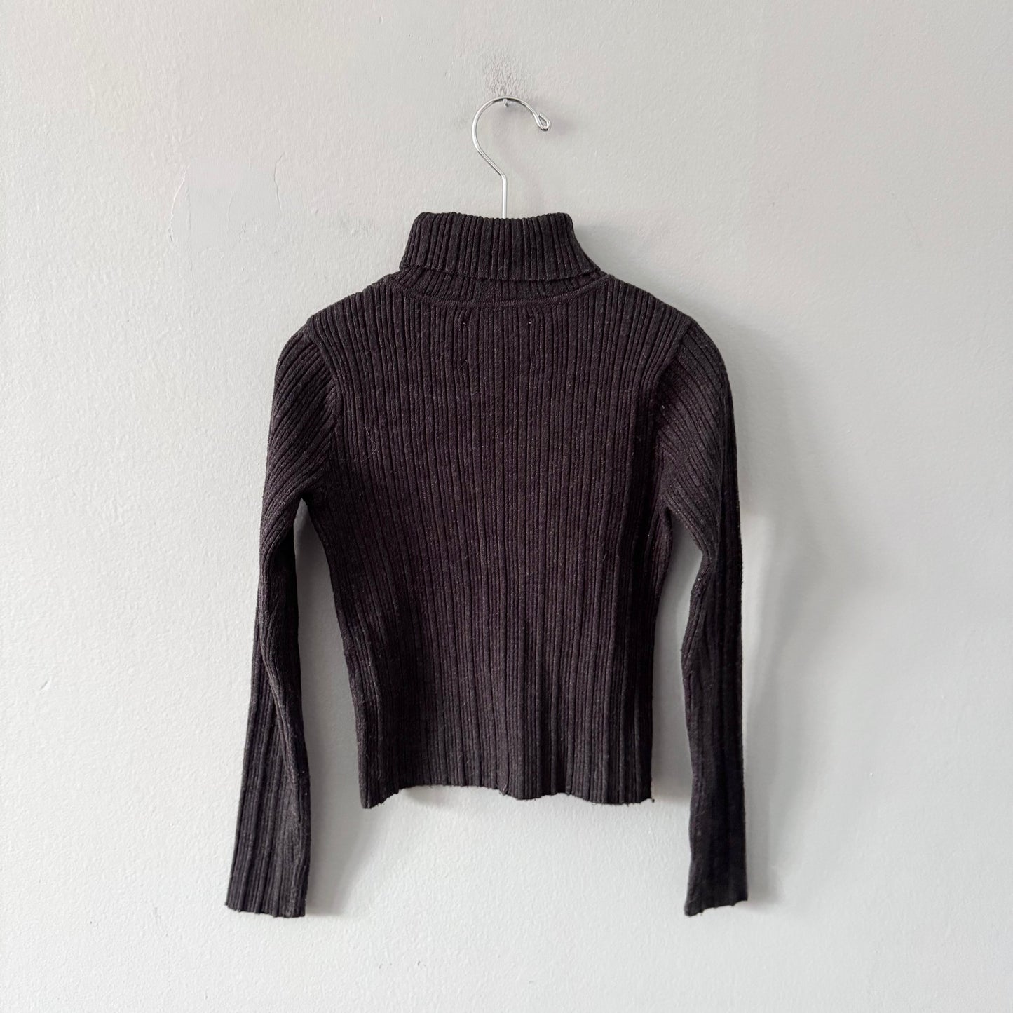 Zara / Charcoal grey turtle knit top / 8-9Y