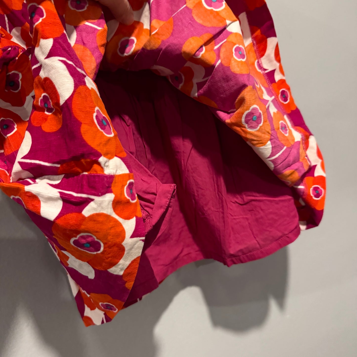 Jacadi / Red poppy corduroy dress / 3Y