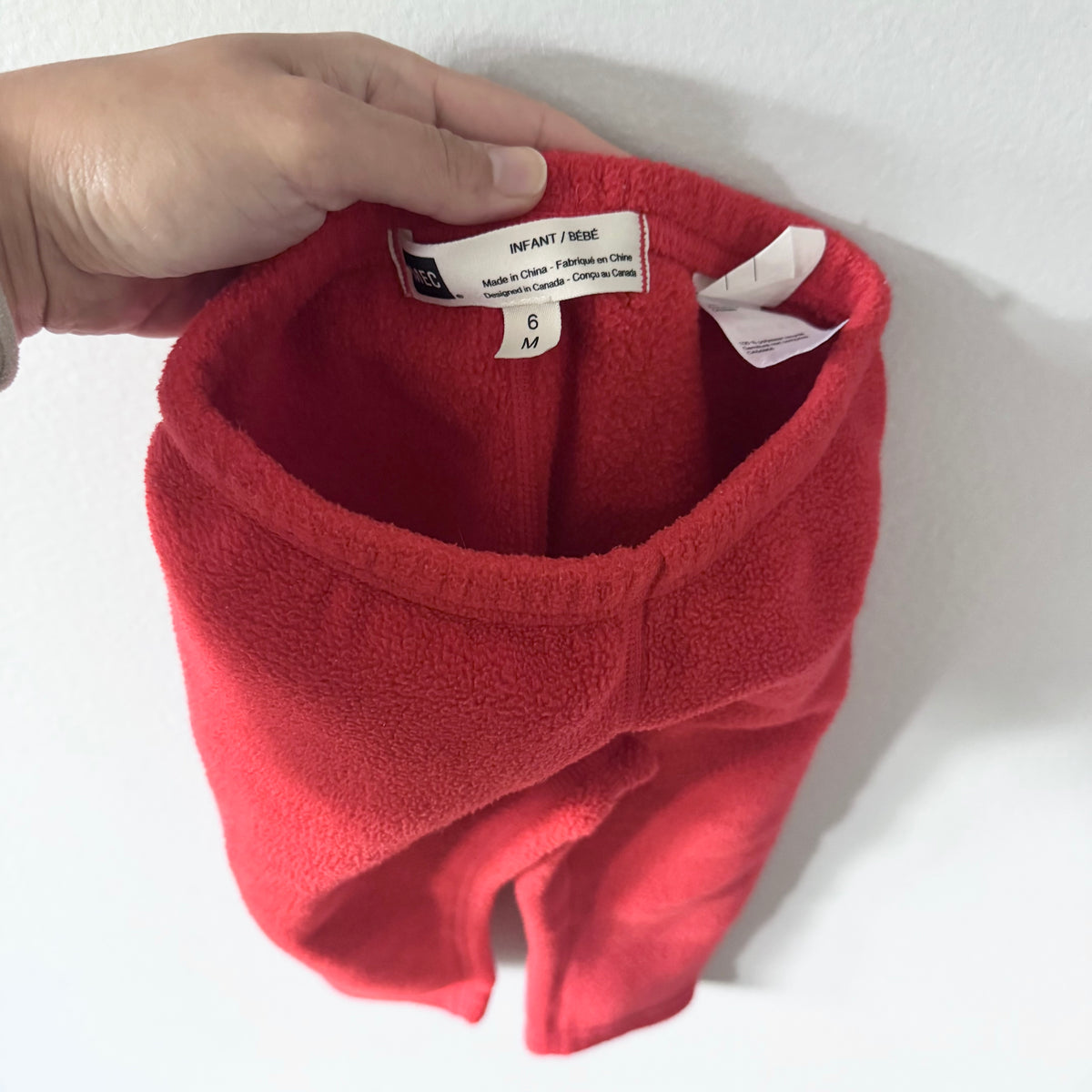 Mec / Red fleece pants / 6M