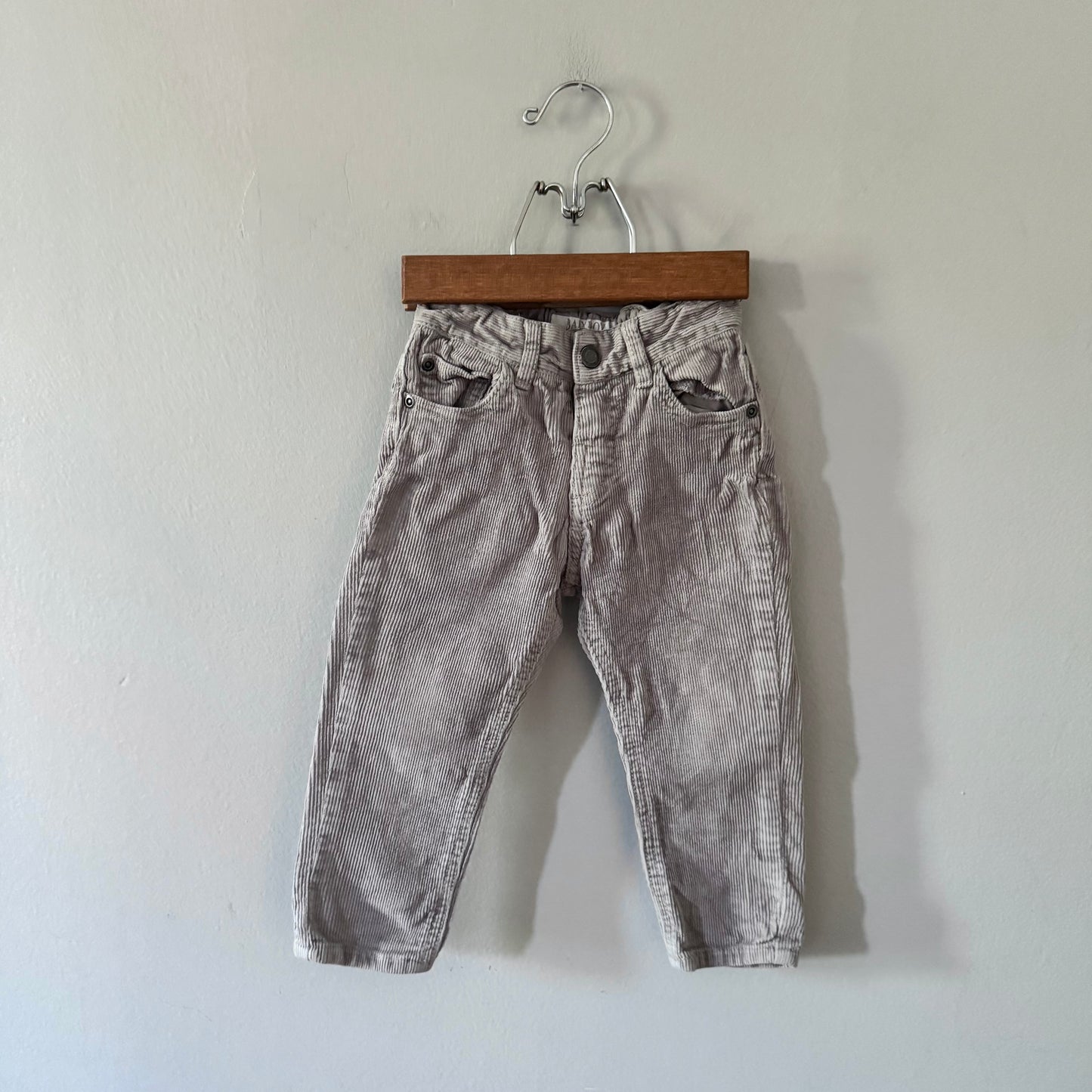 Zara / Light grey corduroy pants / 18-24M