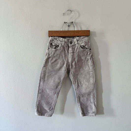 Zara / Light grey corduroy pants / 18-24M