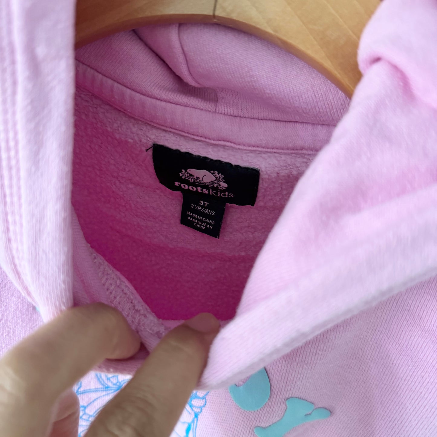 Roots / Pink hoodie / 3T