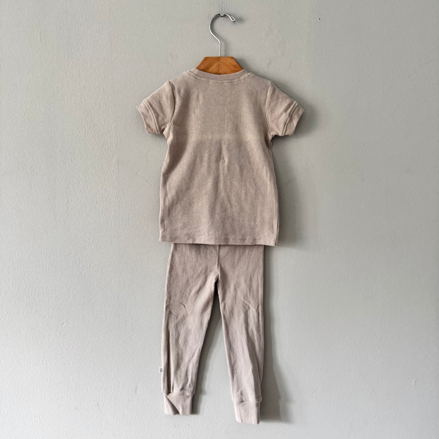 Little Lott / Beige ribbed set / 18-24M