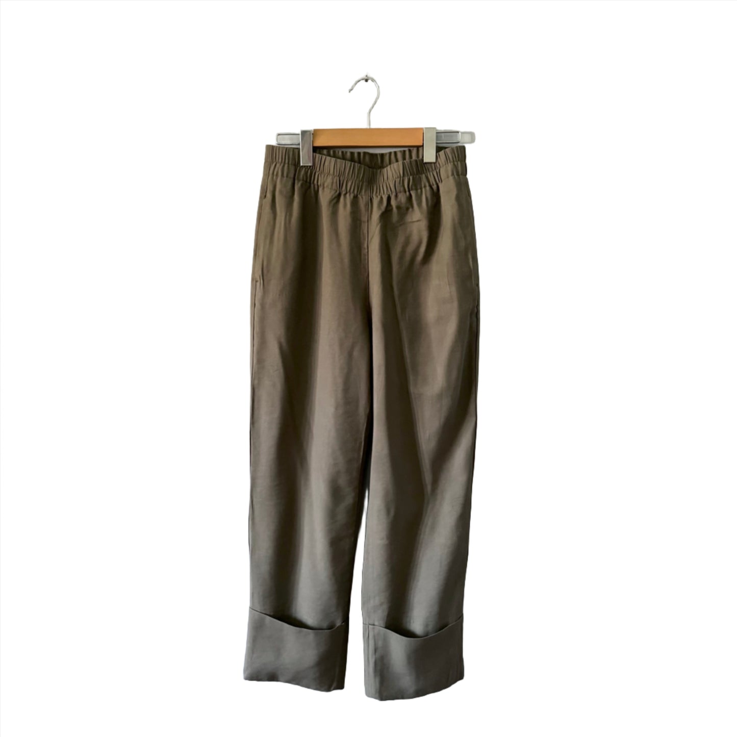 Zara / Khaki viscose pants / Women S