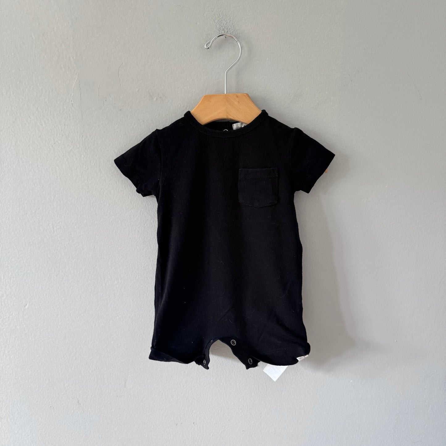 Miles the label / Black short sleeve romper / 3M