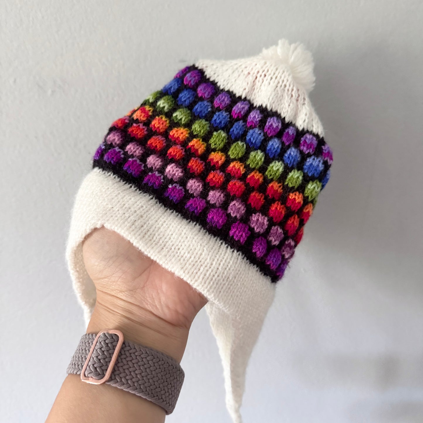 Handmade / Knit beanie / 6M