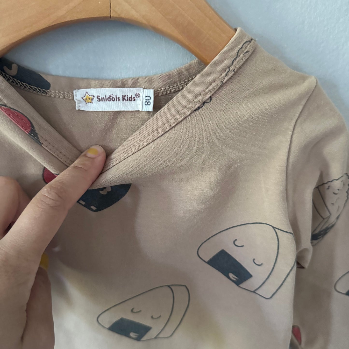 Snidols Kids / Brown x sushi long sleeve / 80(12M)
