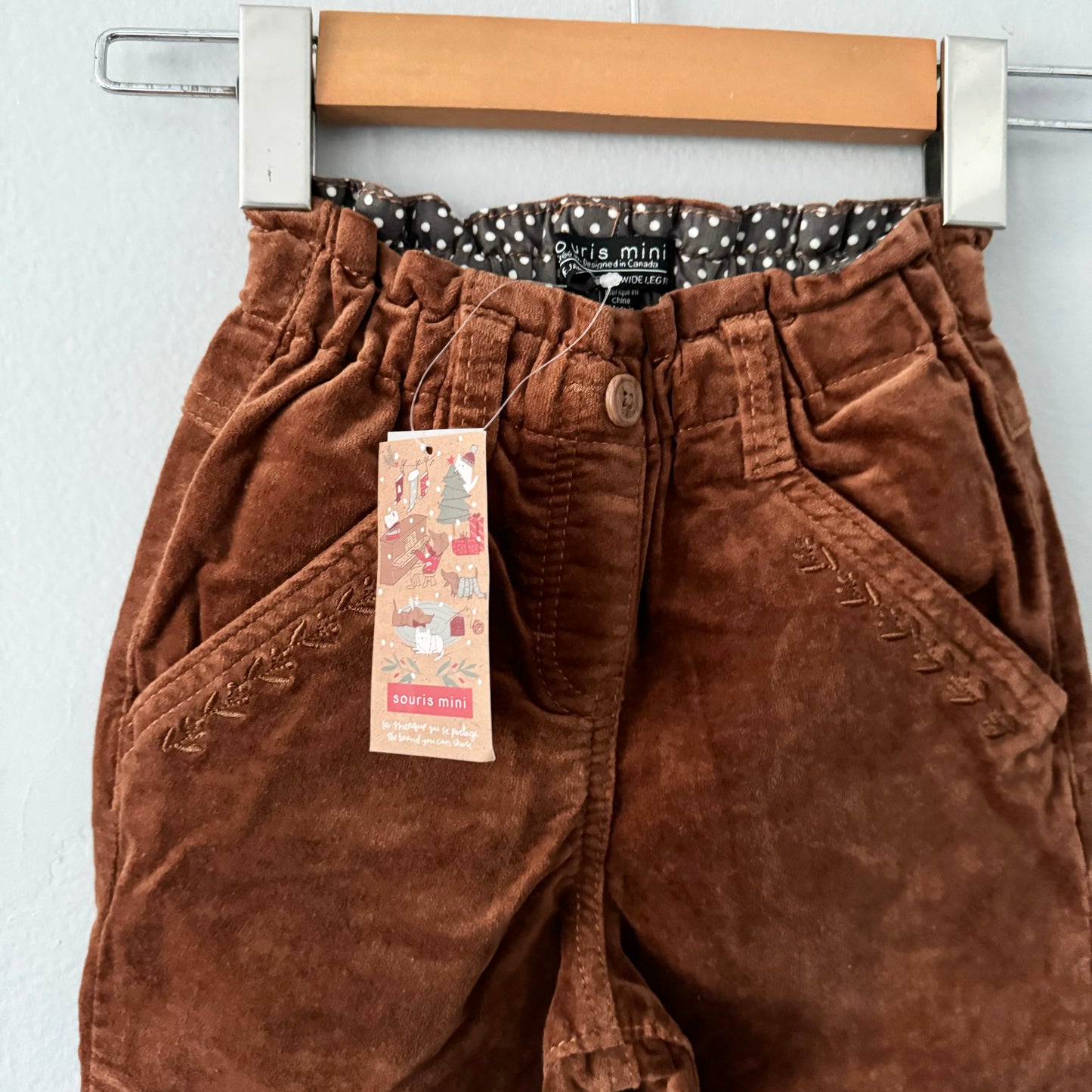 Souris Mini / Brown corduroy pants / 4Y - New with tag