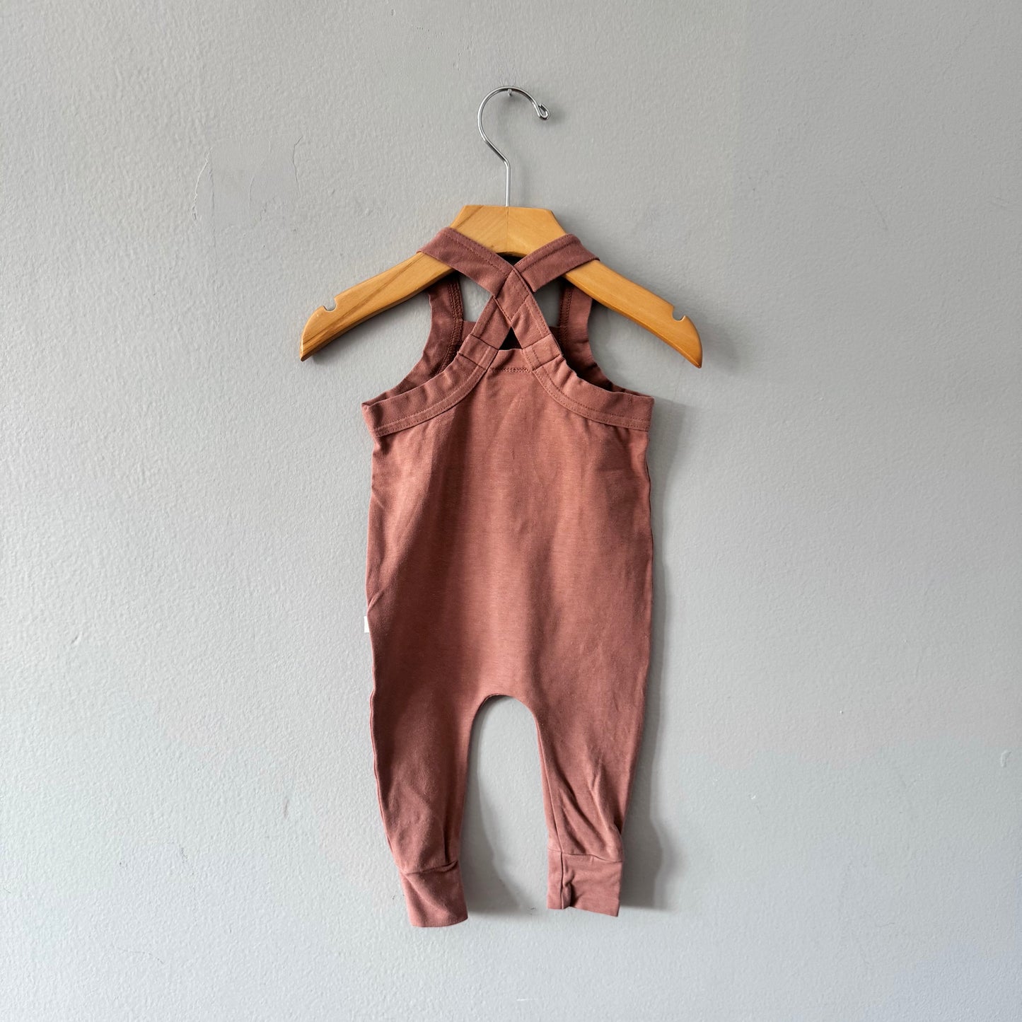 Jax & Lennon / Salopette en bambou marron / 0-6M