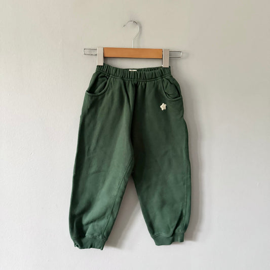 Norsu Organic / Green sweatpants / 3-4Y