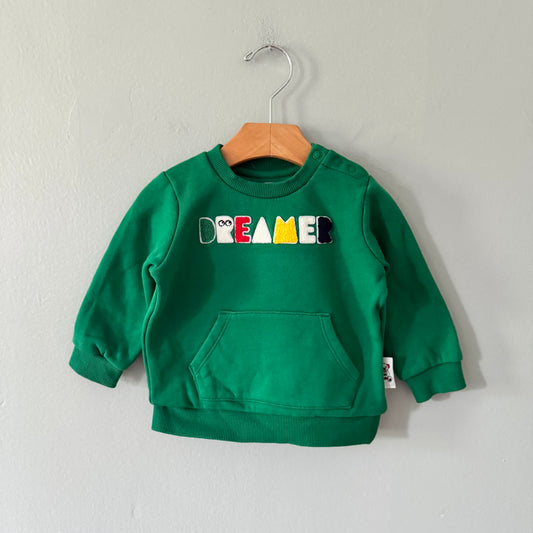 Baie d'Hudson / Sweat-shirt vert / 12-18M