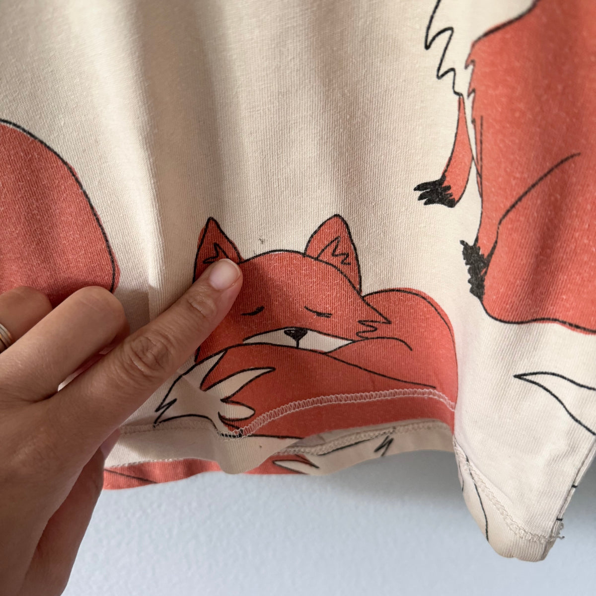 Zara / Beige x fox long sleeve / 12-18M