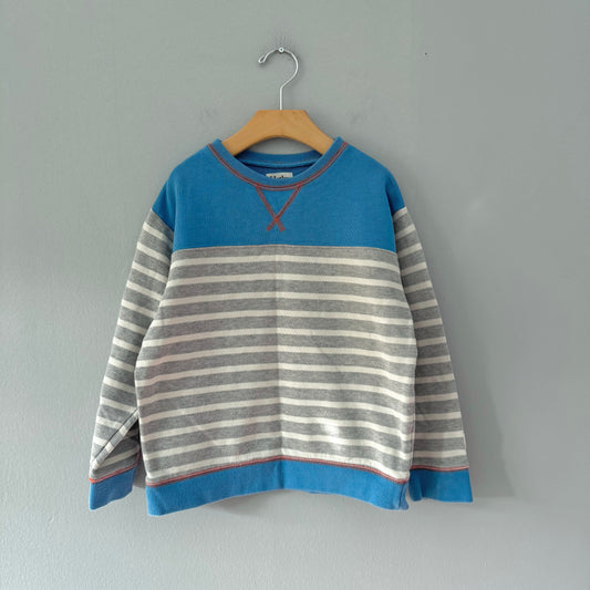 Hatley / Blue x stripe sweatshirt / 7Y