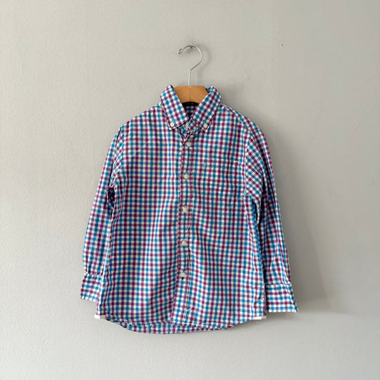 Crewcuts / Plaid dress shirt / 4-5Y