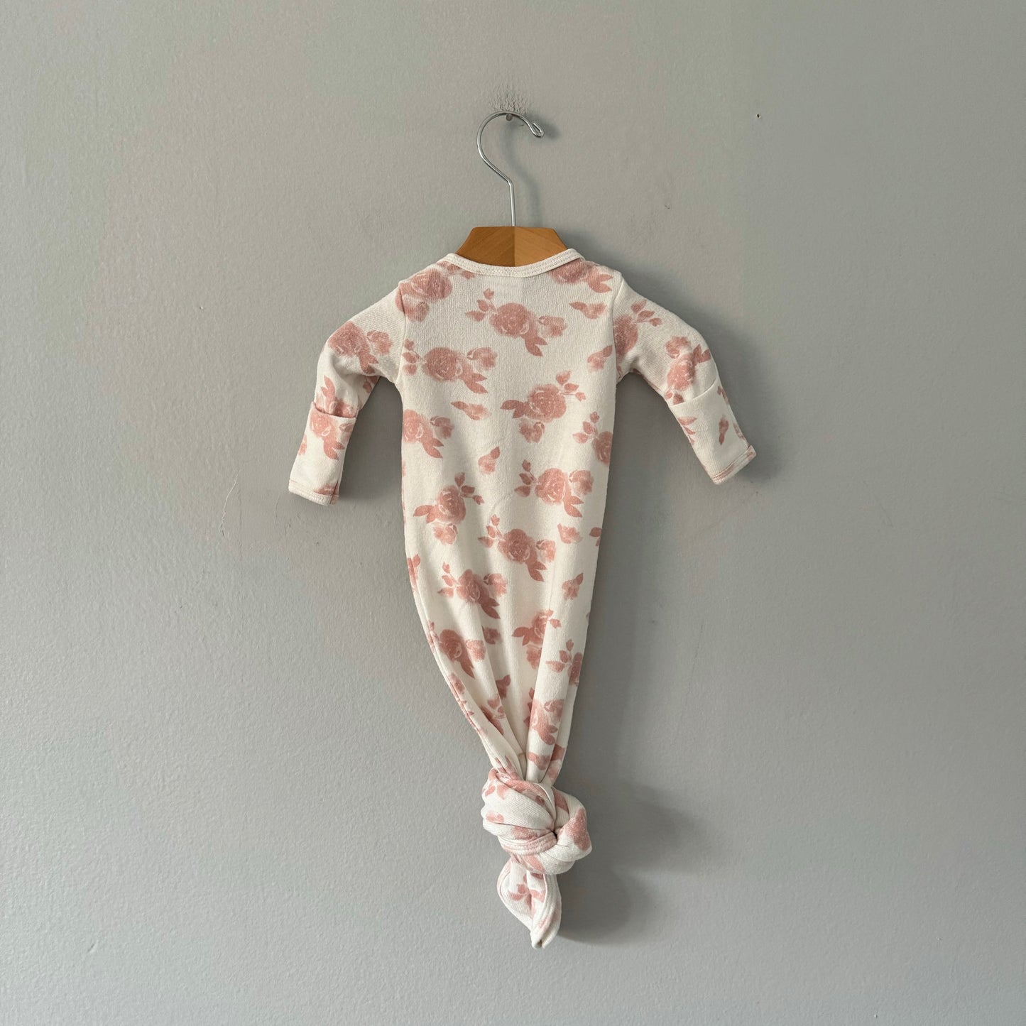 Aden + Anais / Gown - White x rose / 0-3M