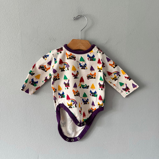 Little Bird / White purple onesie / 0-3M