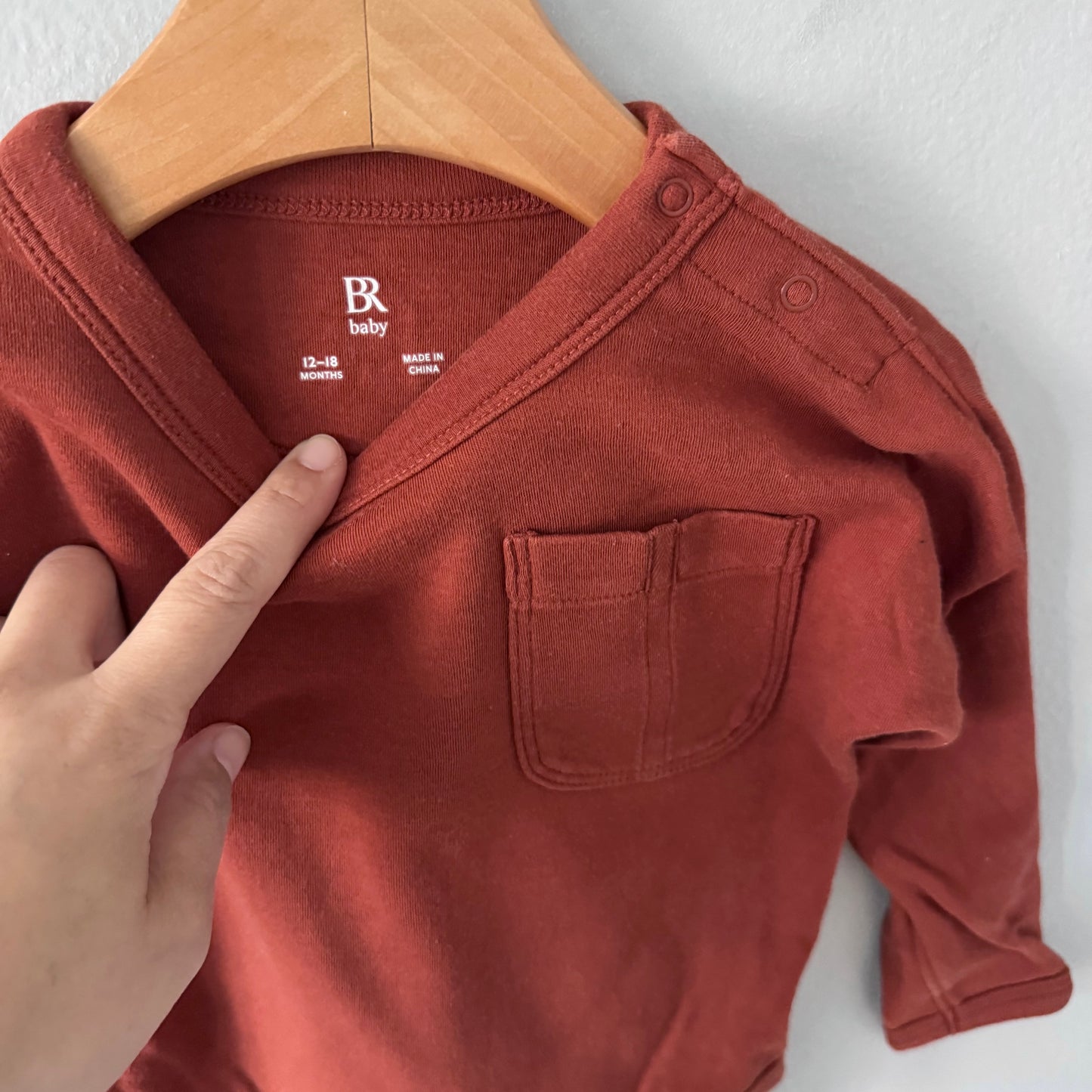 BR Baby / Grenouillère marron / 12-18M
