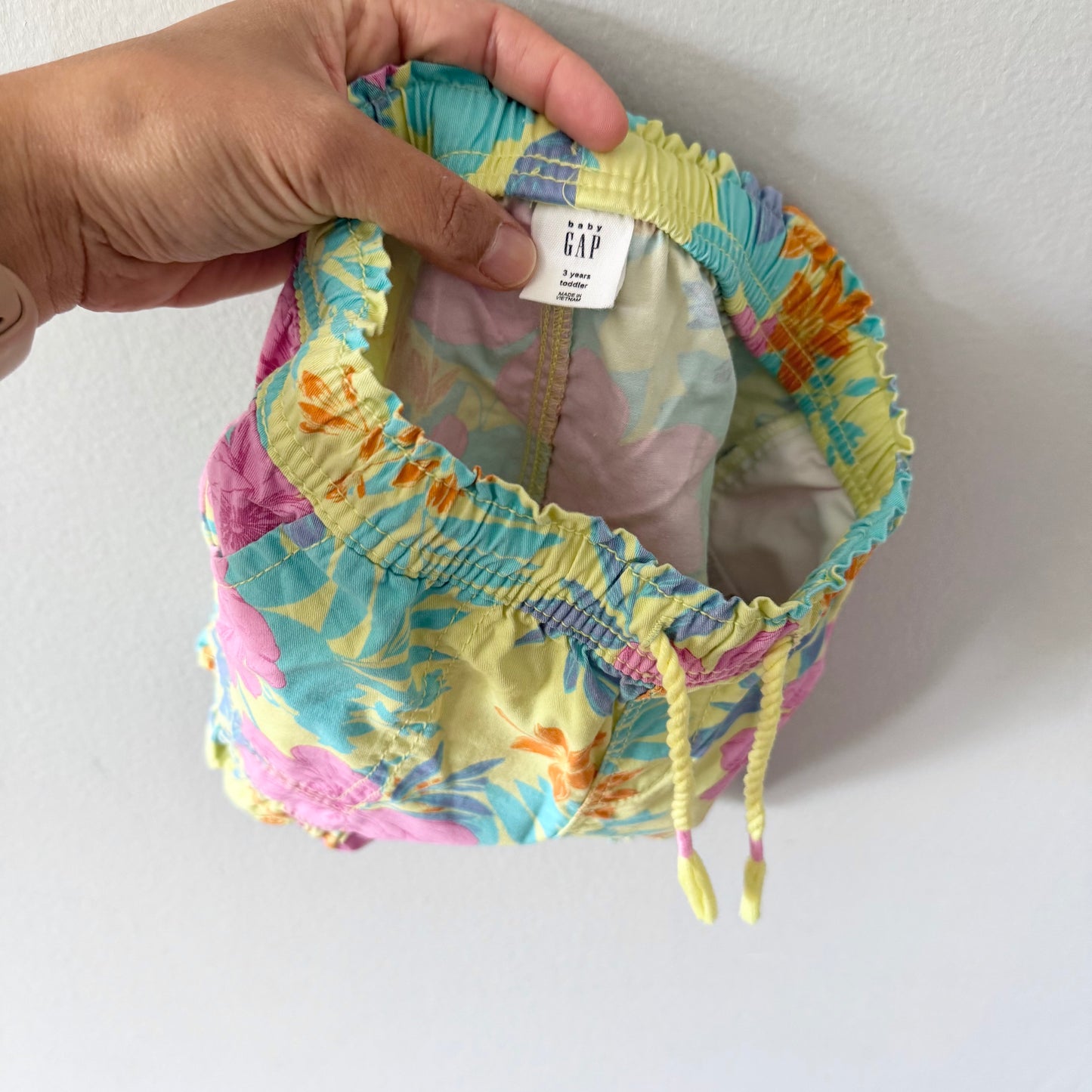Gap / Yellow blue pink summer tank and shorts set / 2-3Y