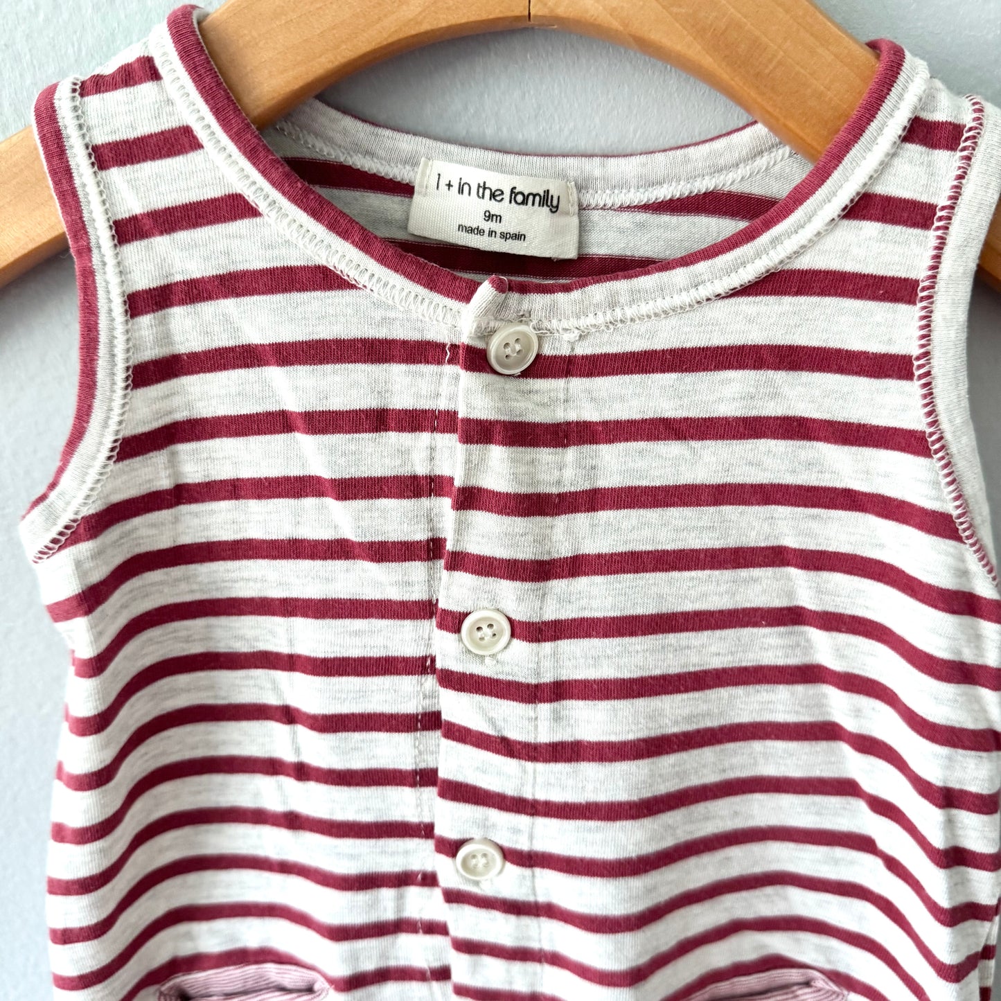 1+ in the family / Stripe tank romper / 9M