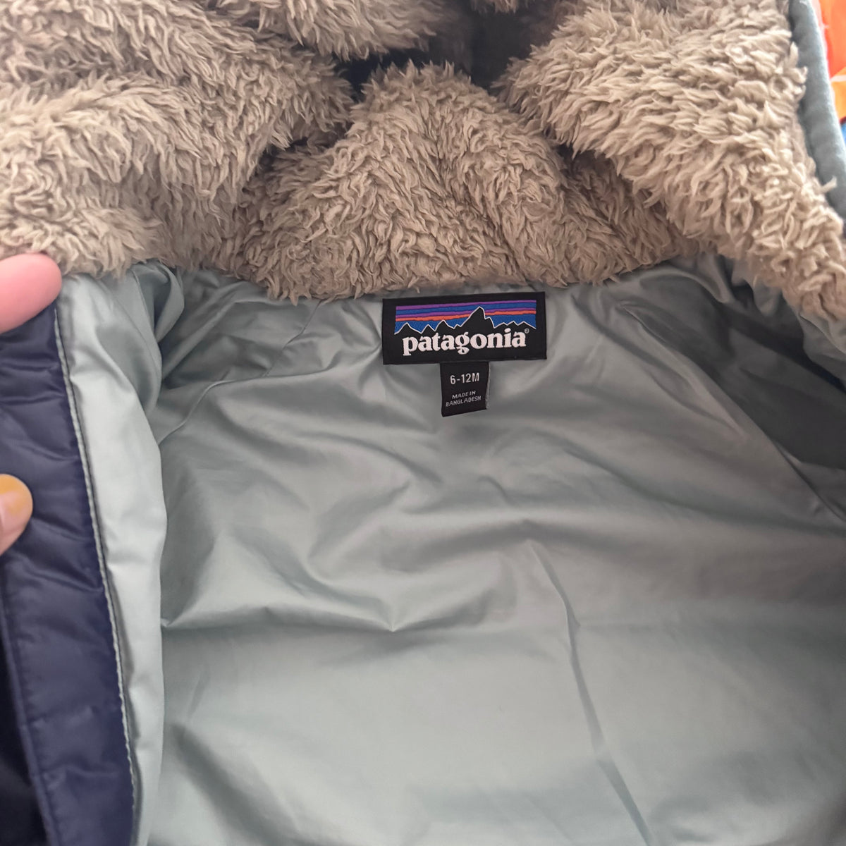 Patagonia / Navy bunting suit / 6-12M