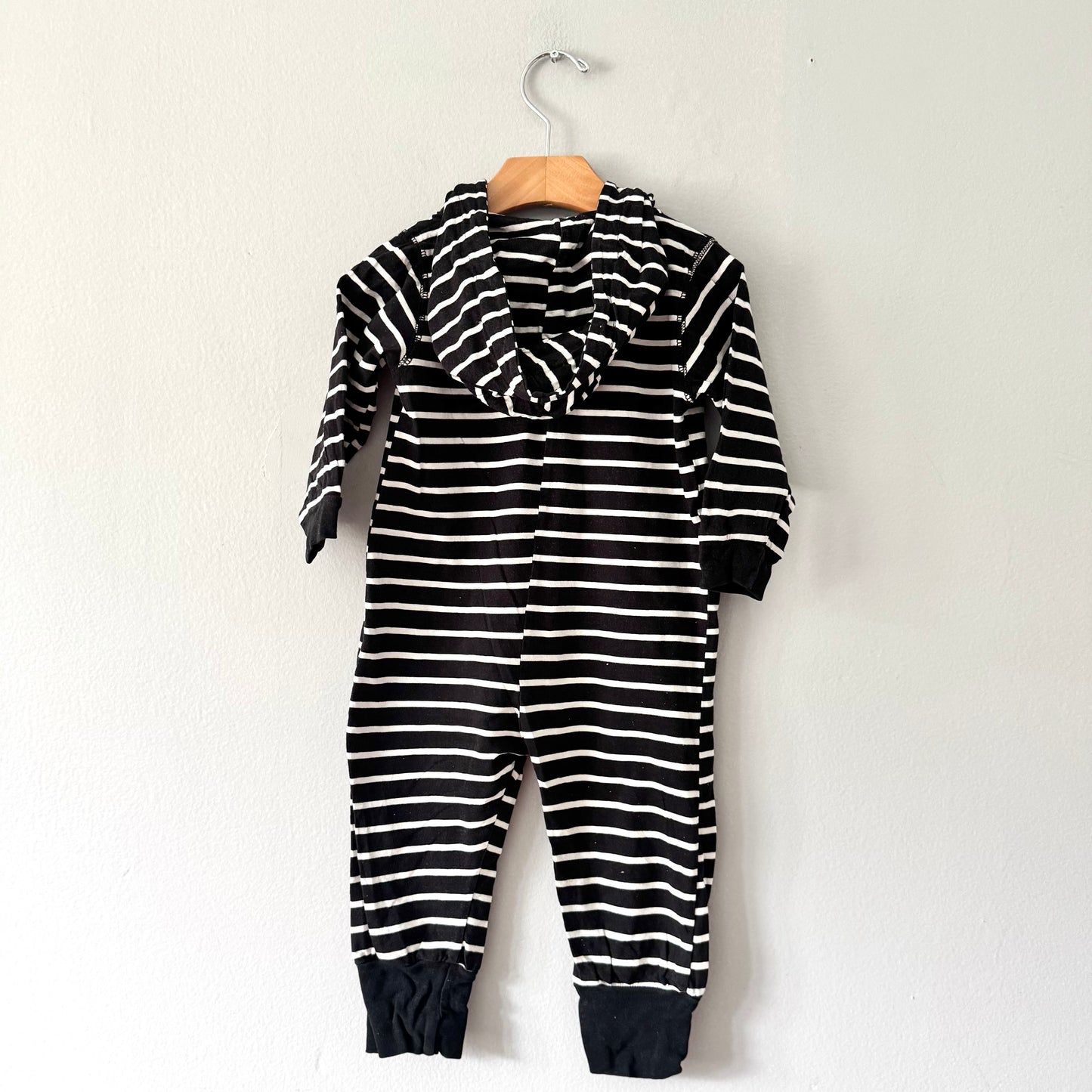 Mini mioche / Black white stripe romepr / 18-24M