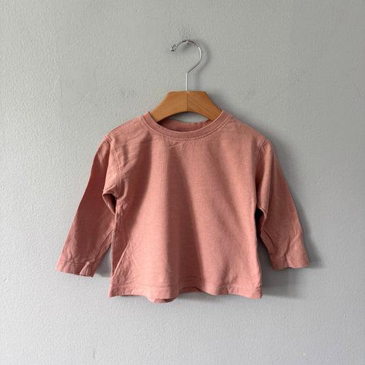 Zara / Orange brown long sleeve top / 12-18M