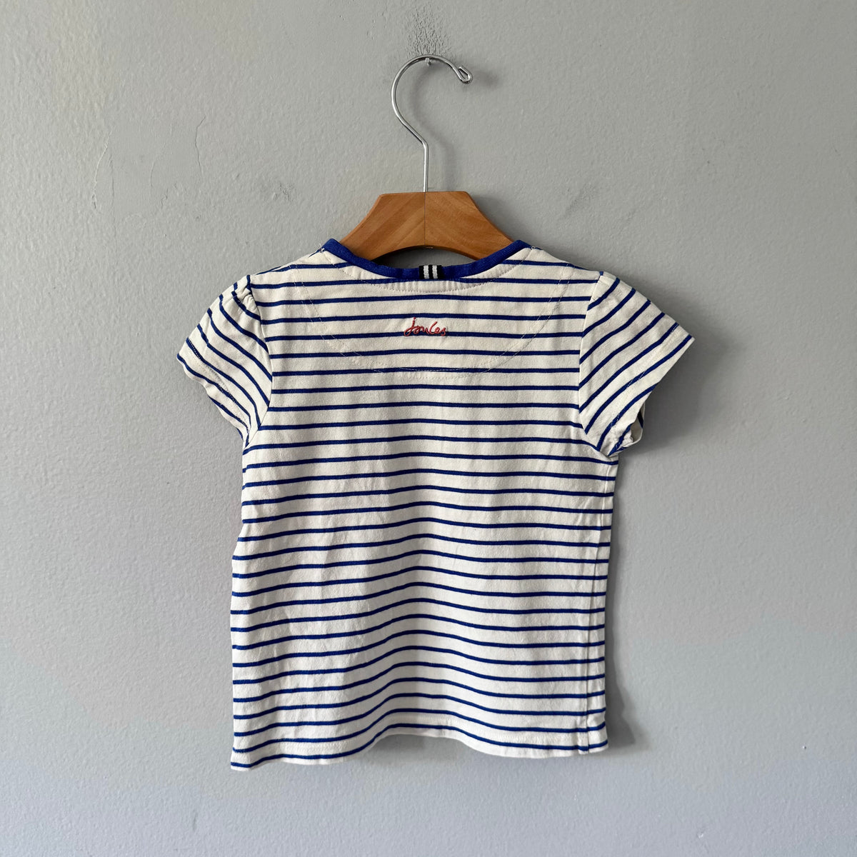 Joules / Blue white stripe tee / 3Y