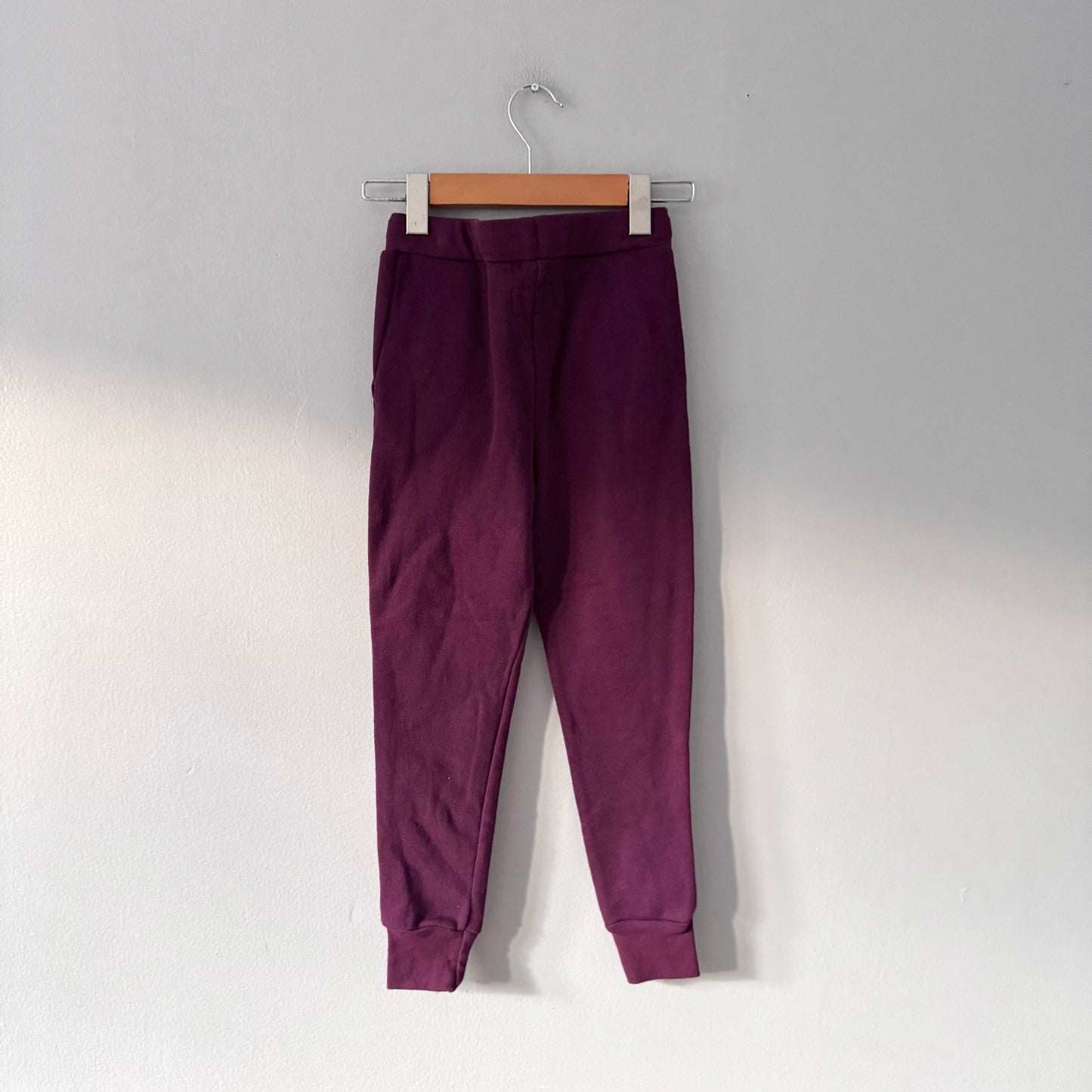 Mini mioche / Plum purple sweatpants / 5-6Y