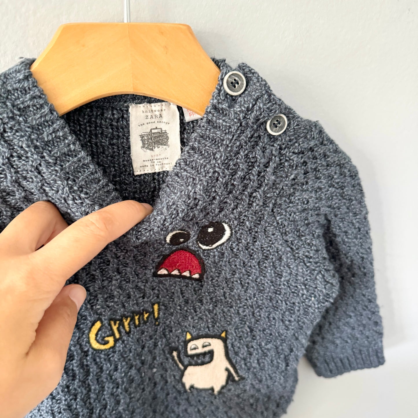 Zara / Grrrr! knit pullover / 6-9M