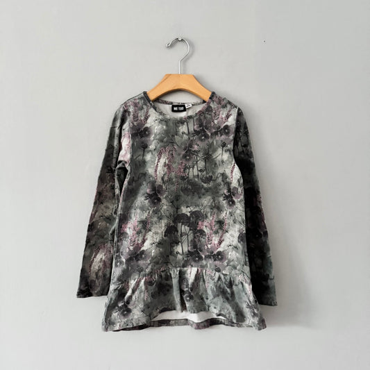 Me too / Floral long sleeve dress / 7Y