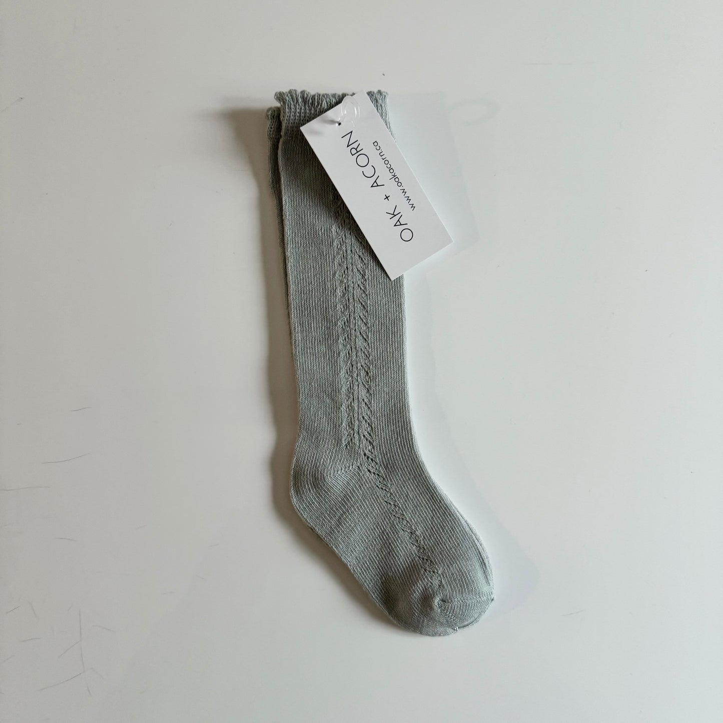 Oak + Acorn / Little Sprout Knee High Socks | Stone Blue